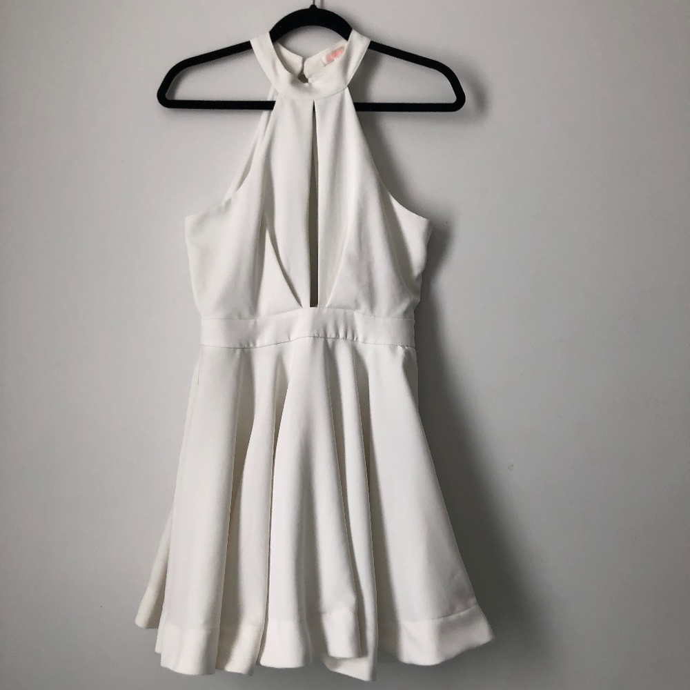 LUXXEL HALTER SWING DRESS